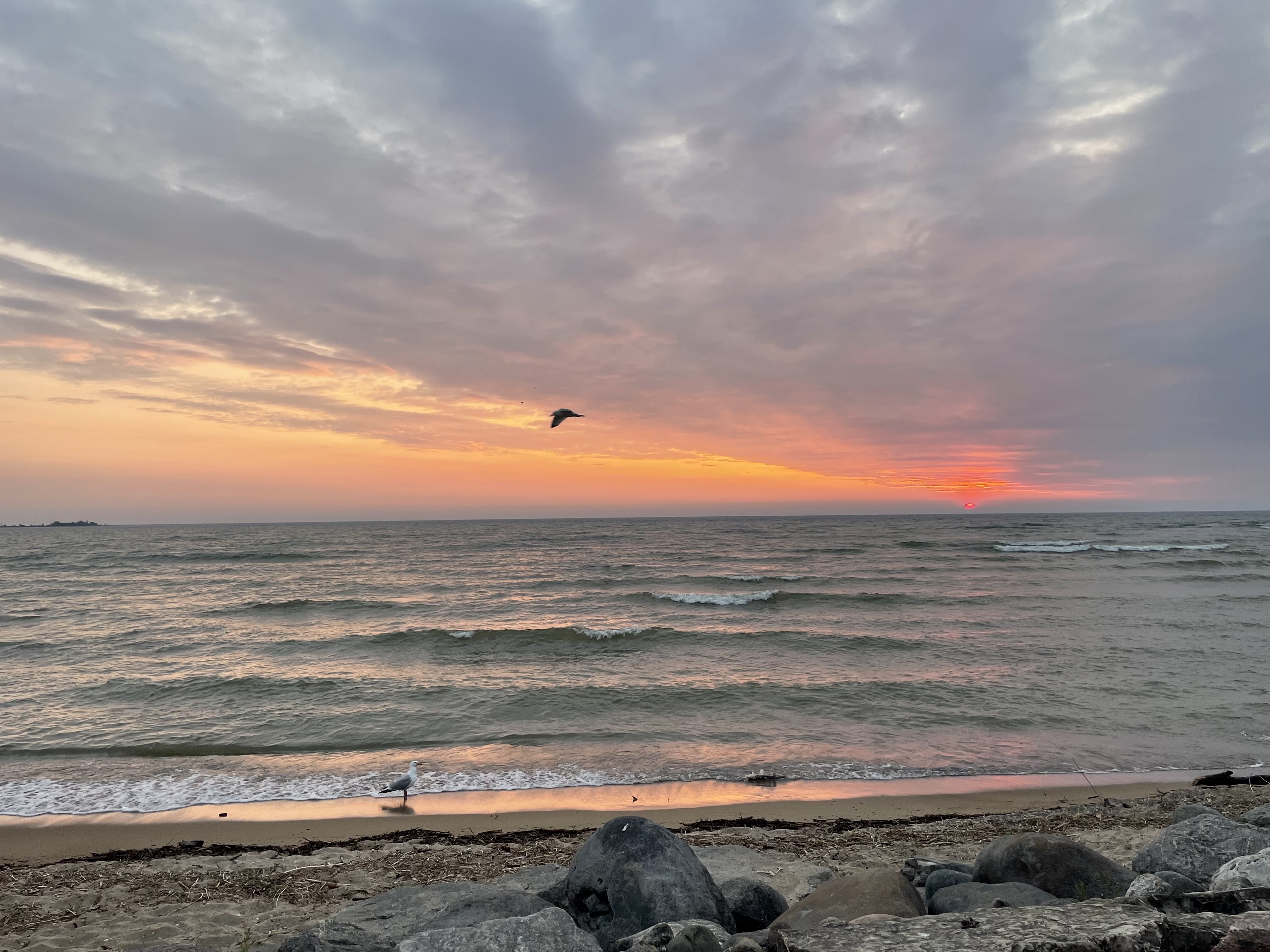 Sunset over Lake Huron